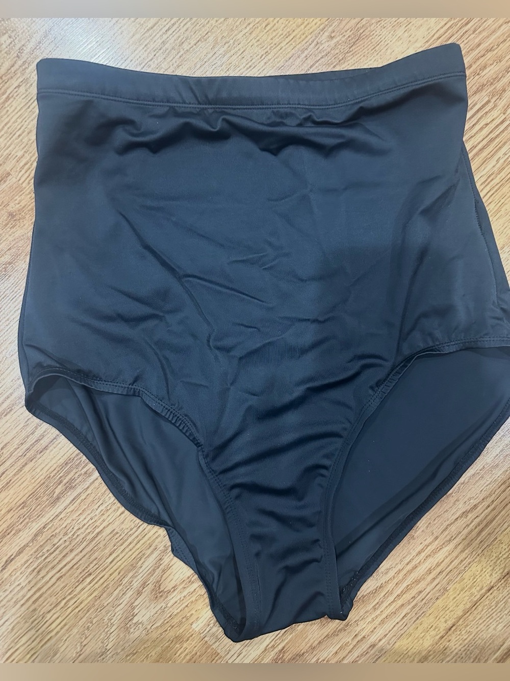 Dreamsuit high rise black women bikini swim bottoms bathing suit size 10